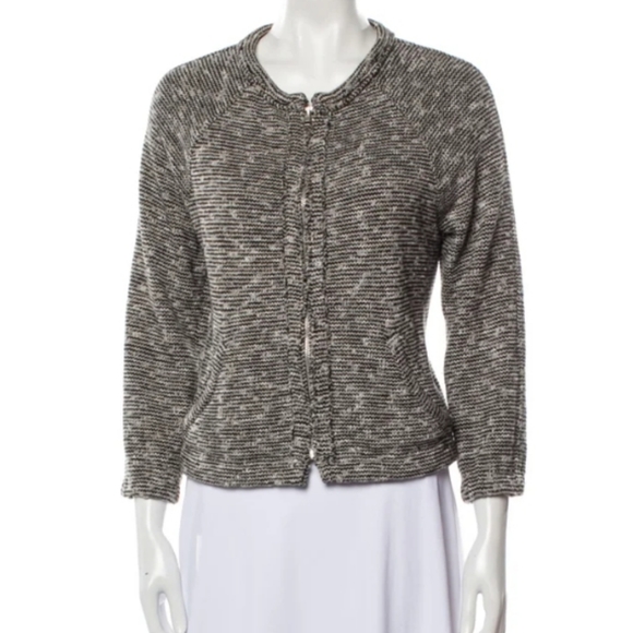 Isabel Marant Etoile Tweed Pattern Jacket Black White Size 40 - Picture 1 of 12